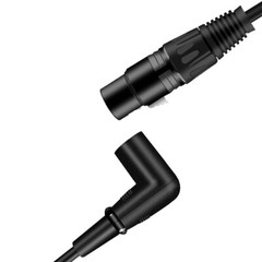 XLR Cable XLR Microphone Cable 3 Pins Right Angle Male to Female Balanced Cord