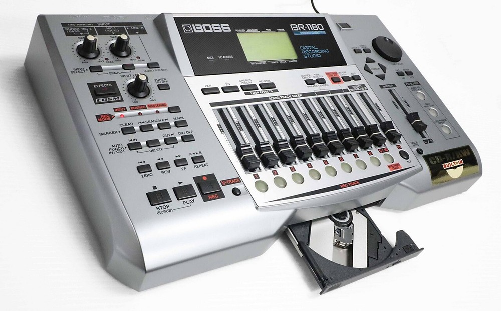 BOSS BR-1180 CD Digital Recording Studio Multi Track Recorder Used