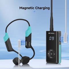 TT120 Swim Coach Communicator 2 Receivers IP68 Waterproof For Swimming Train Set