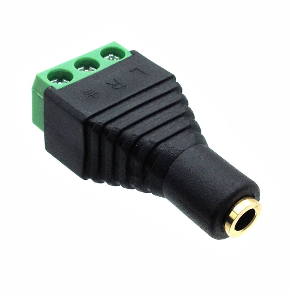 3.5mm TRS Female to Screw Terminal Adapter