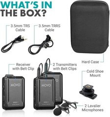 Crystal-Clear Wireless Lavalier Mic System for DSLR & Smartphones – WMX-1-DUO