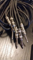 VTG Low Noise Instrument Cable (3) Cables 20 Ft. 1/4 Inch Male To Male