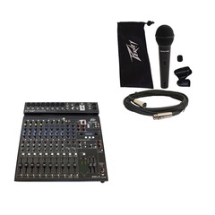 Peavey PV14 BT Pro Audio DJ Bluetooth 14 Channel Mixer & PVi 100 Microphone New