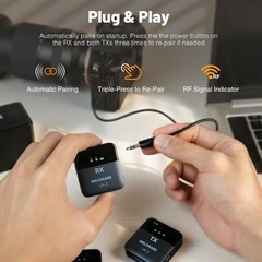 Melonare LM-2 Wireless Michrophone System NEW (Black)