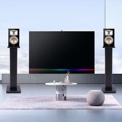 Pair 28 Inch Black Walnut Speaker Stands for Bookshelf & Computer Speakers