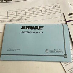SHURE SV100-W Dynamic Cardioid Multi-Purpose MICROPHONE w/ Cable