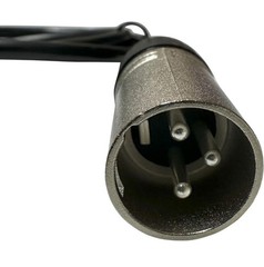 Premium XLR Pass Through cable for Pro Audio Installations (Male to Male)