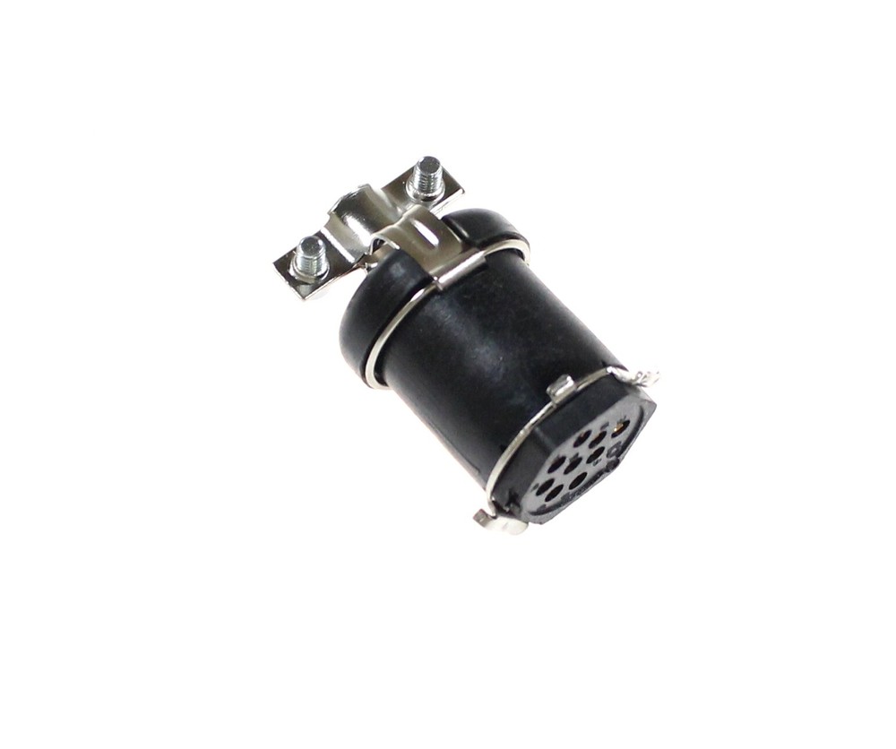 9-Pin Female Miniature Hexagonal Panel Connector Socket Clip Hood 126-221-1001