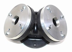 LASE PC-90S Dual Manifold Adapter for Two 1 3/8″ Screw-On Driver to 2″ Horn