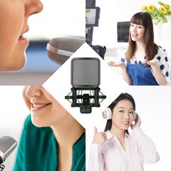 Plastic Microphone Shock Mount Anti-vibration Mic Holder Stand With Metal P SFOD