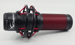 HyperX QuadCast Wired Multi-Pattern Electret Condenser Microphone – HX-MICQC-BK