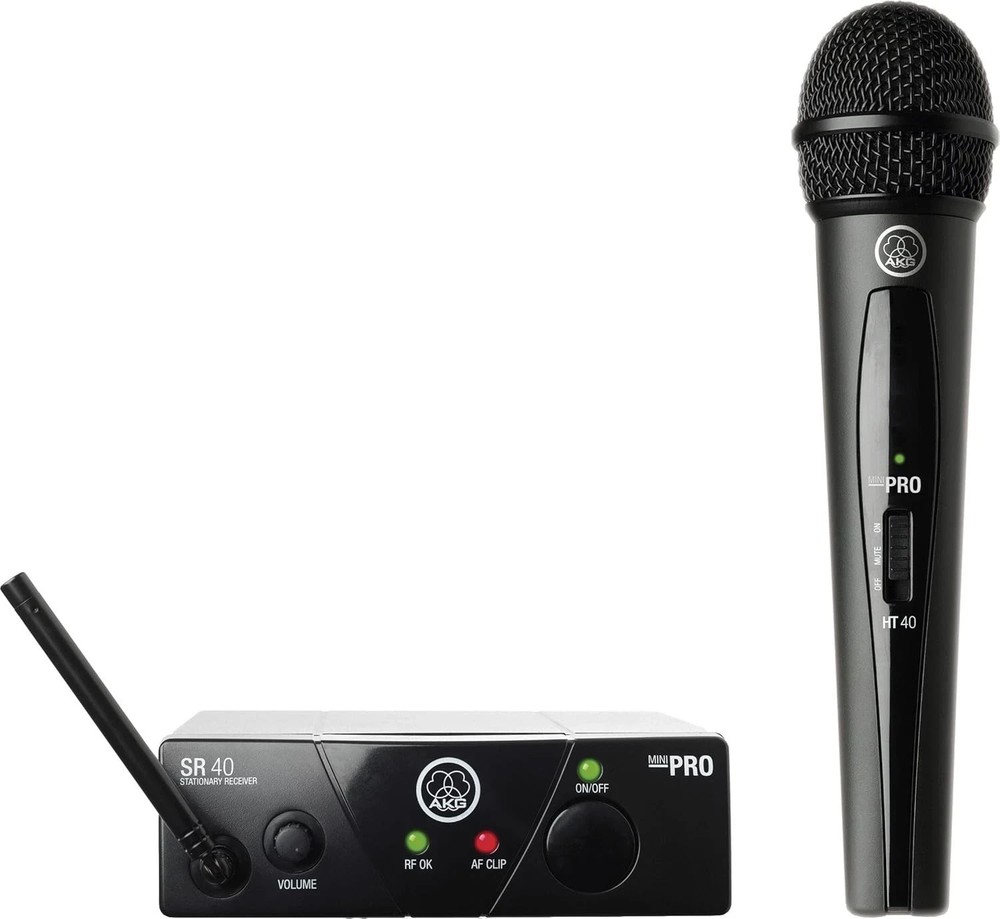 AKG WMS40 Mini Vocal Set Wireless Microphone System US25C Pro Audio Handheld NEW