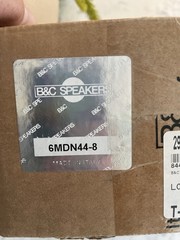 B&C 6MDN44-8 6.5″ Neodymium Midrange Speaker 8 Ohm NEW Made in Italy