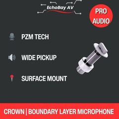 Crown PZM10 Flush-Mount Boundary Layer XLR Microphone