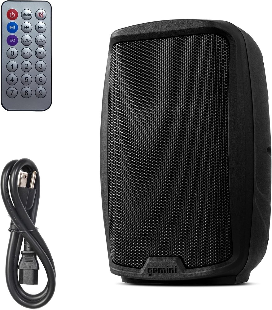 8″ 35W Bluetooth PA Speaker with TWS Link USB/SD/FM XLR/RCA/AUX Inputs Mic