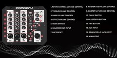 PRORECK 800EX 12 -inch 800W Powered Speaker System Array Speaker for Party