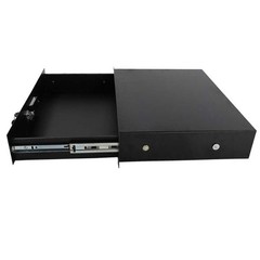 19″ Rack Mount 2U Locking Drawer Pro Audio DJ Server Rack Lock Storage Cabinet