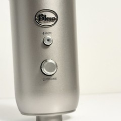 Blue Yeti USB Condenser Microphone Silver Multi Pattern Tested Working ONLY