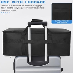 Extra Large Travel Gig Band Cable File Bag With Separate Bags,DJ Cord Organiz…