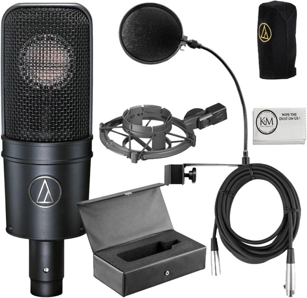 Audio Technica AT4040 Bundle + Pop Filter + 1 20 ft XLR Cable FREE SHIPPING