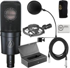 Audio Technica AT4040 Bundle + Pop Filter + 1 20 ft XLR Cable FREE SHIPPING