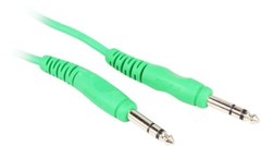 2 Rockville RCTR106G Green 6′ 1/4“ TRS to 1/4“ TRS Cable 100% Copper