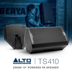 Alto Professional TS410 – 2000W 10″ Powered PA Speaker with 3 Channel Mixer, …