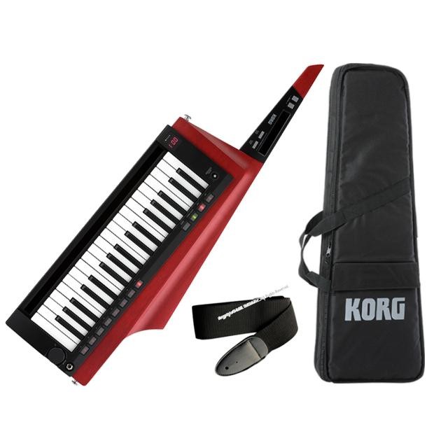 Korg RK-100S 2 RD Translucent Red Keytar Synthesizer 37Keys Keyboard