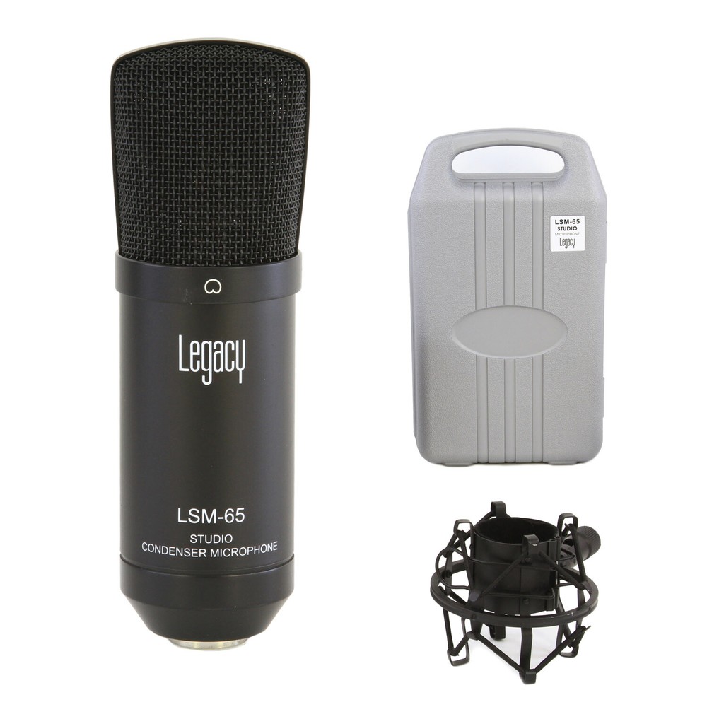 LSM-65 Studio Condenser Microphone with Shock Mount and Case