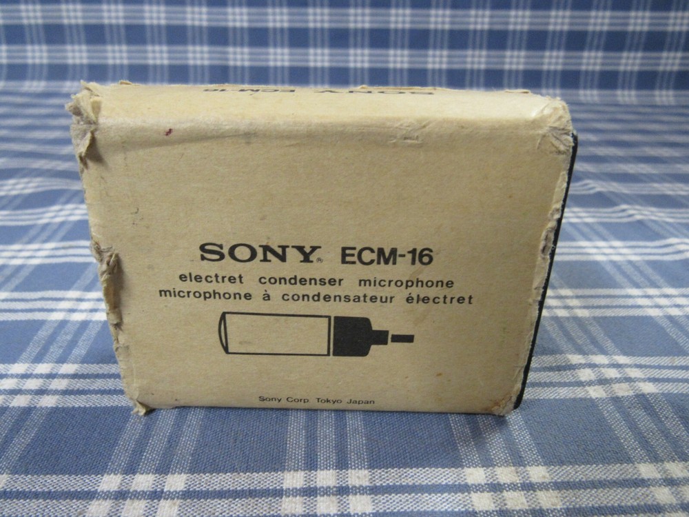 Sony ECM-16 Electret Condenser Microphone Excellent Condition FAST FREE SHIPPING