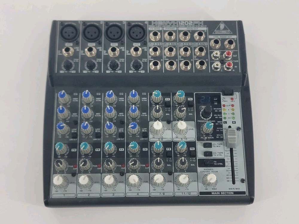 Behringer Xenyx 1202FX 12-Input Audio Mixer Multi-FX Processor