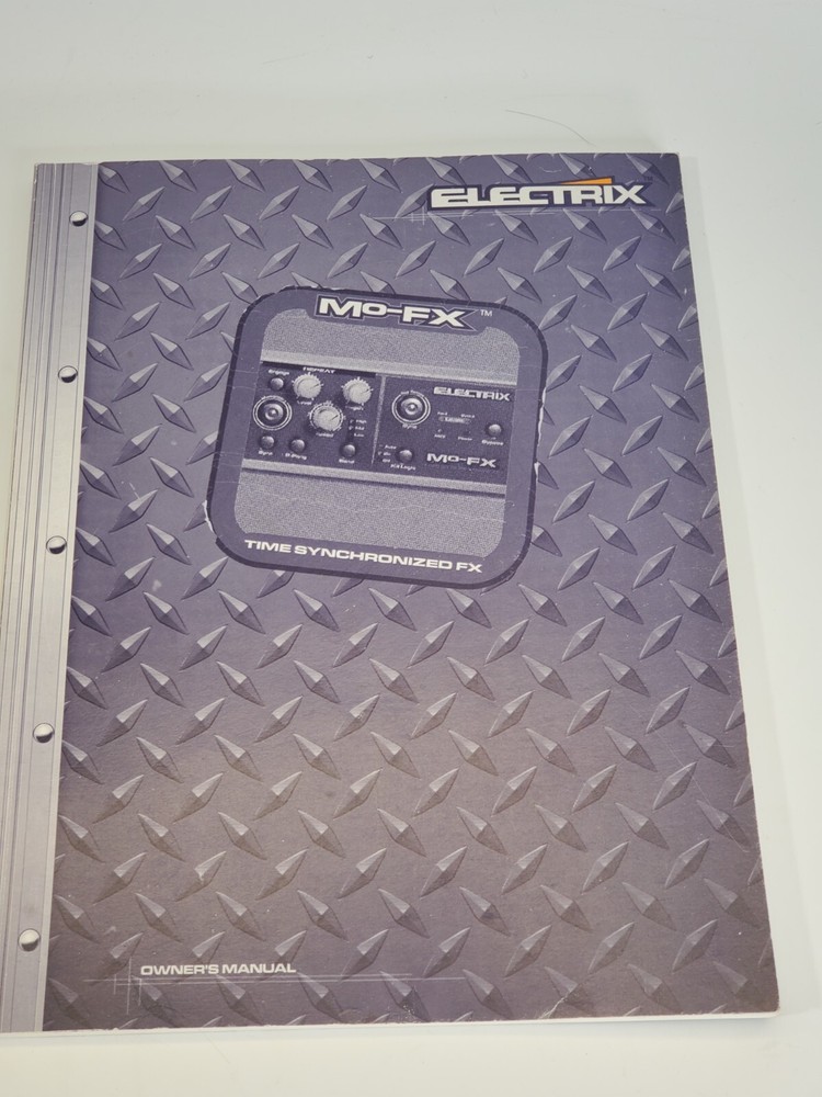 ELECTRIX MOFX Owners Manual – Time Synchronized FX