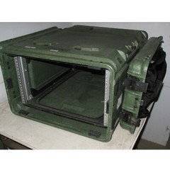 Rackmount 06U X24 ECS Legacy Composite Shockmount Shock Rack Case G/F
