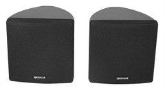 Cube by Rockville Pair of 3.5″ Black Commercial 70v Swivel Wall Mount Speakers