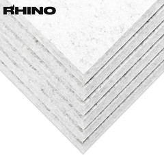 RHINO Acoustic 6Pack Sound Proof Wall Panel, Studio Office Home 12″x12″ Silver