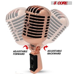 5 Core Retro Dynamic Vocal Iconic Microphone Vintage Classic Unidirectional Mic