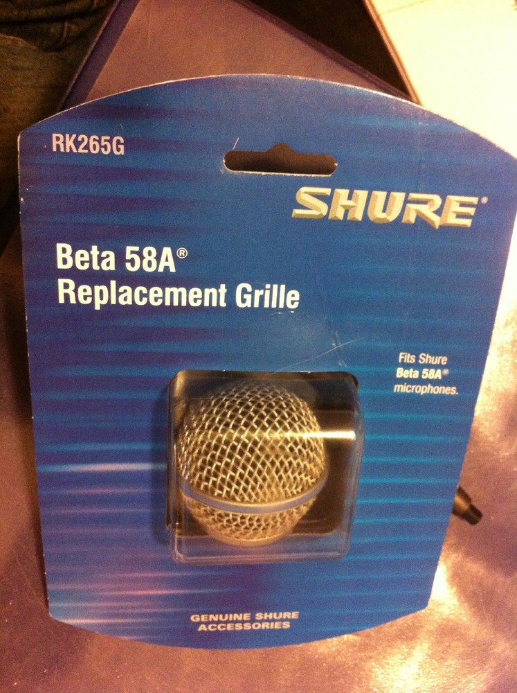 Ships Free! Shure Beta58 Replacement Grille RK265G Authentic Microphone Grill