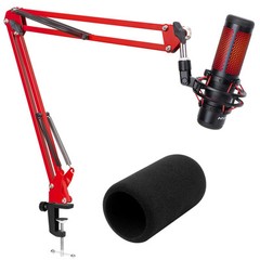 Hyper x QuadCast Boom Arm – Upgraded Red Boom Arm for HyperX QuadCast with Qu…