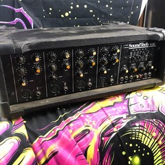 SoundTech 4150 4-Channel Powered Mixer Untested As Is Parts Or Repair Only