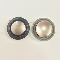2 AFT Titanium Tweeter Diaphragms For KEF Hi-End R200C, R600C, R800ds 1″ VCL 4Ω