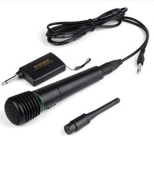 2in1 Wired Wireless Handheld PA/DJ/SPEAKER Microphone Mic Receiver System