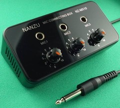 Mini Microphone Mixer NZ-MX10 3-Channel Portable No Power Used