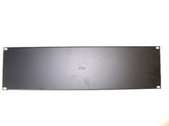 3U (Space) Black Heavy Duty Blank Rack Case Panel 19″ x 5.25″