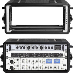 4U Rack Case Shallow 11″ Depth, 19″ Rackmount Flight Case, Watertight Dust-Proof