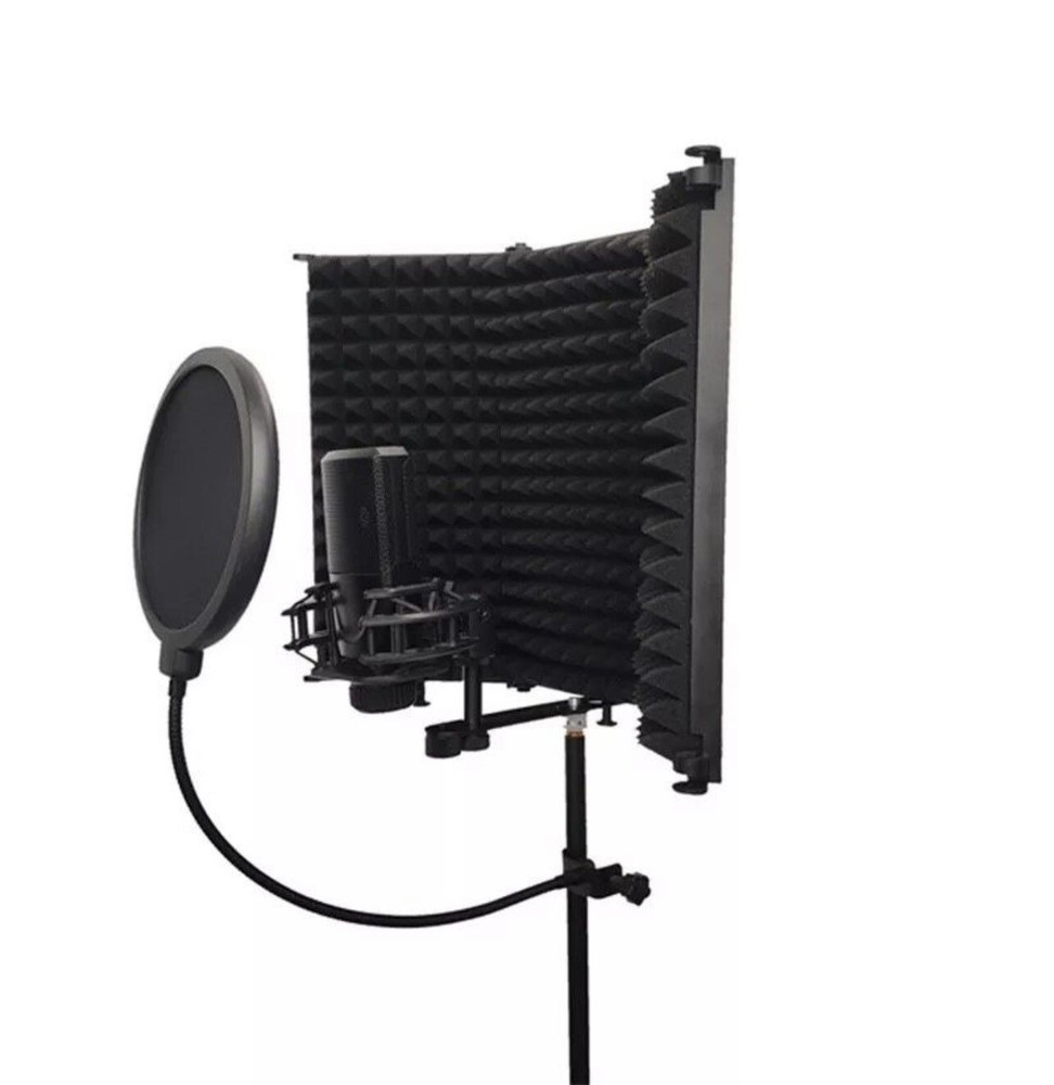 Professional Microphone 3 Panel Isolation Sheild