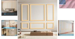 Elegant Oak Pre-Cut Wainscoting Panel Set – Quick Install for Stunning Interiors