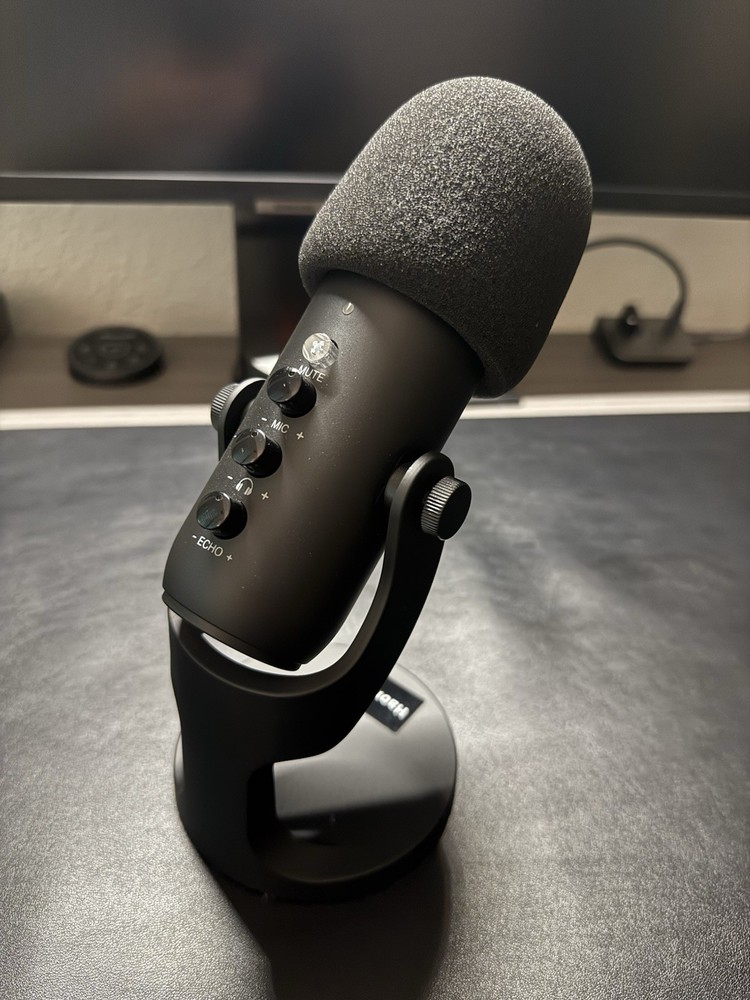 Haomuren USB-C Condenser Microphone with Stand & Foam Cover – Streaming Podcast