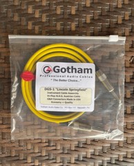 Lincoln Springfield Instrument Cable Assemblies 06 Ft Yellow NOS