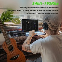 USB Audio Interface32bit/192 kHz with XLR,phantom power,Direct Monitoring,Loo…