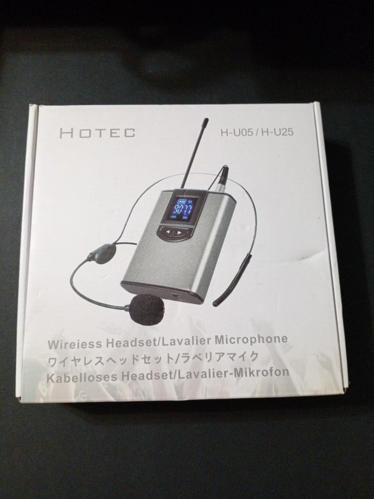 Hotec H‑U05 UHF Wireless Headset & Lavalier Microphone System Receiver
